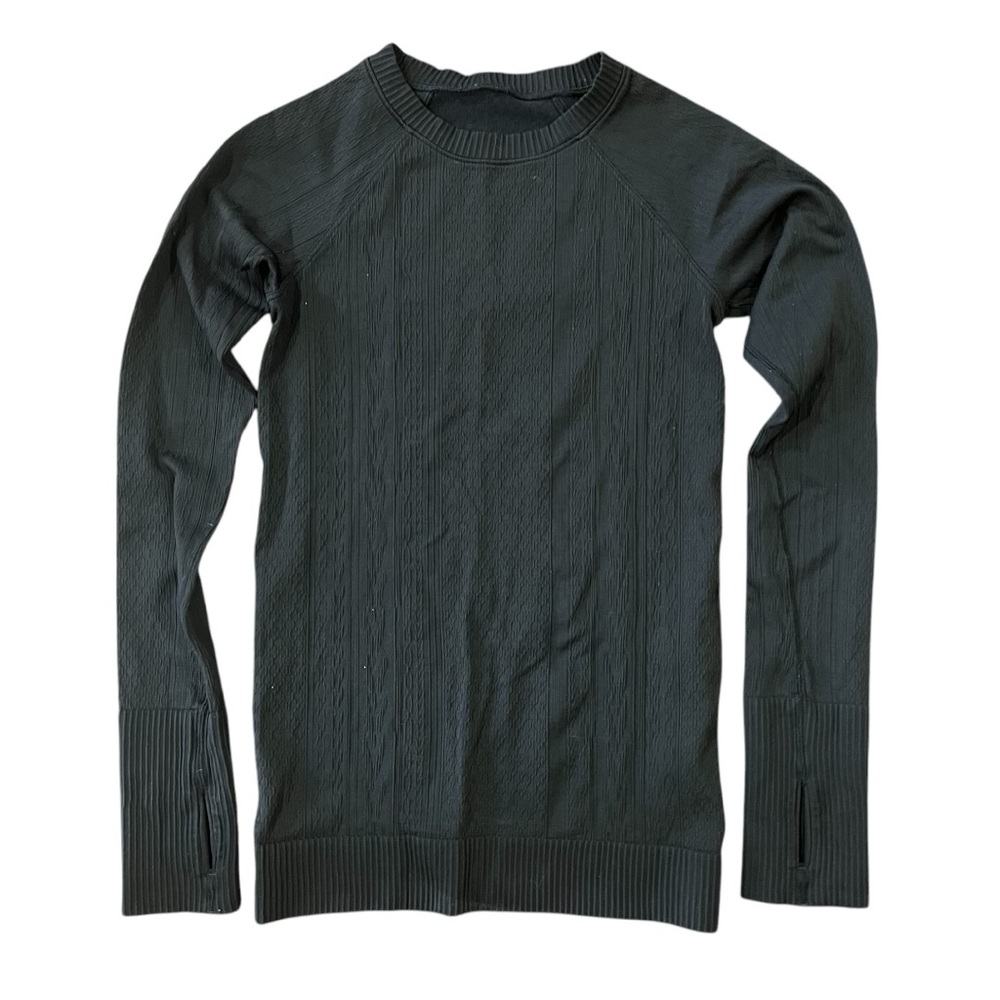 Lululemon Black Long Sleeve Rest Less Pullover Size 4